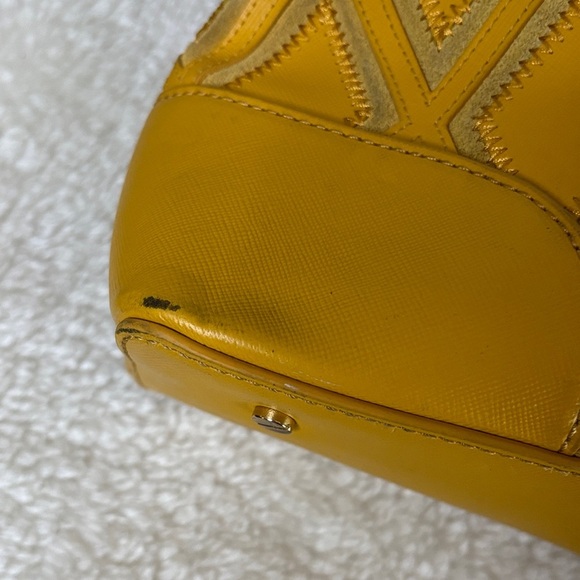 Tory Burch Mustard Diamond Satchel - Picture 7 of 13